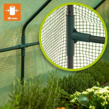 Mini Gewächshaus Folientunnel Treibhaus Gartentunnel - Clivia I - 270x90 GRINDI IN THE GARDEN - 6