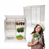 Polycarbonat-Gartengewächshaus - 130x58x140 - Wandmontage GRINDI IN THE GARDEN - 1