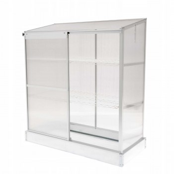 Polycarbonat-Gartengewächshaus - 130x58x140 - Wandmontage GRINDI IN THE GARDEN - 3