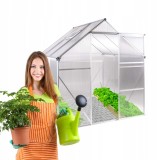 Gewächshaus Gartenhaus Treibhaus Alu - Viola I - 190x190x195 GRINDI IN THE GARDEN - 1