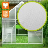 Gewächshaus Gartenhaus Treibhaus Alu - Viola I - 190x190x195 GRINDI IN THE GARDEN - 9