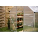 Gewächshaus Gartenhaus Treibhaus Alu - Viola I - 190x190x195 GRINDI IN THE GARDEN - 11