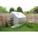 Gewächshaus Gartenhaus Treibhaus Alu - Viola II - 250x190x195 GRINDI IN THE GARDEN - 4