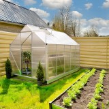 Gewächshaus Gartenhaus Treibhaus Alu - Viola III - 310x190x195 GRINDI IN THE GARDEN - 2