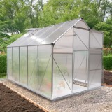 Gewächshaus Gartenhaus Treibhaus Alu - Viola III - 310x190x195 GRINDI IN THE GARDEN - 6