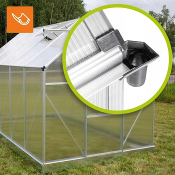 Gewächshaus Gartenhaus Treibhaus Alu - Viola III - 310x190x195 GRINDI IN THE GARDEN - 9