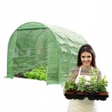 Folientunnel, Gartengewächshaus, Pflanzenhaus - OXALIS II - 4x2m, grün GRINDI - 1