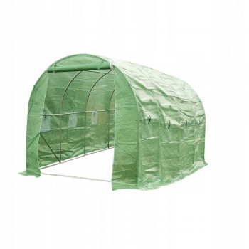 Folientunnel, Gartengewächshaus, Pflanzenhaus - OXALIS II - 4x2m, grün GRINDI - 3