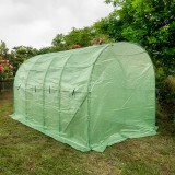 Folientunnel, Gartengewächshaus, Pflanzenhaus - OXALIS II - 4x2m, grün GRINDI - 7