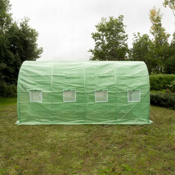 Folientunnel, Gartengewächshaus, Pflanzenhaus - OXALIS II - 4x2m, grün GRINDI - 8