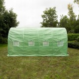 Folientunnel, Gartengewächshaus, Pflanzenhaus - OXALIS II - 4x2m, grün GRINDI - 8