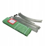 Folientunnel, Gartengewächshaus, Pflanzenhaus - OXALIS II - 4x2m, grün GRINDI - 9