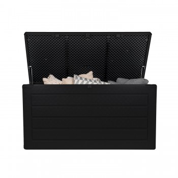Gartenbox Gartentruhe 680L - schwarz mit Sitzgelegenheit - Padda GRINDI IN THE GARDEN - 2