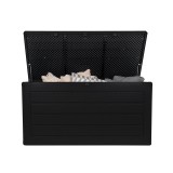 Gartenbox Gartentruhe 680L - schwarz mit Sitzgelegenheit - Padda GRINDI IN THE GARDEN - 2