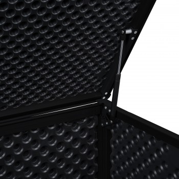 Gartenbox Gartentruhe 680L - schwarz mit Sitzgelegenheit - Padda GRINDI IN THE GARDEN - 6