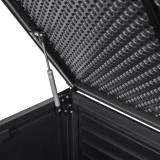 Gartentruhe 490L schwarz mit Sitzgelegenheit - Columba GRINDI IN THE GARDEN - 10