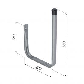 Windsurfing Wandhaken, Gerätehaken, Wandhalter, Garagen haken - HWS 200x280 Velano - 3