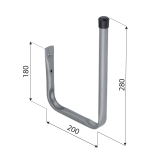 Windsurfing Wandhaken, Gerätehaken, Wandhalter, Garagen haken - HWS 200x280 Velano - 3