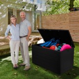 Gartenbox Gartentruhe 680L - schwarz mit Sitzgelegenheit - Padda GRINDI IN THE GARDEN - 5