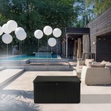 Gartenbox Kissenbox Auflagenbox - Morus 190 liter, schwarz GRINDI - 13