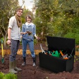 Gartenbox Kissenbox Auflagenbox - Morus 190 liter, schwarz GRINDI - 14