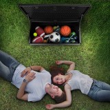 Gartenbox Kissenbox Auflagenbox - Morus 190 liter, schwarz GRINDI - 16