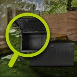 Gartenbox Kissenbox Auflagenbox - Morus 190 liter, schwarz GRINDI - 12