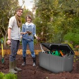 Gartenbox Kissenbox Auflagenbox - Morus 190 liter, dunkelgrau GRINDI IN THE GARDEN - 13 Gartenbox Kissenbox Auflagenbox - Morus 190 liter, dunkelgrau GRINDI IN THE GARDEN - 13