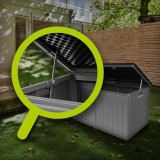 Gartenbox Kissenbox Auflagenbox - Morus 190 liter, dunkelgrau GRINDI IN THE GARDEN - 15 Gartenbox Kissenbox Auflagenbox - Morus 190 liter, dunkelgrau GRINDI IN THE GARDEN - 15