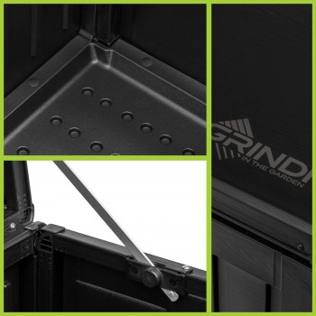 Gartenbox Kissenbox Auflagenbox - Cygnus 270 Liter, schwarz GRINDI - 8