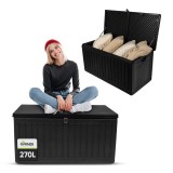 Gartenbox Kissenbox Auflagenbox - Cygnus 270 Liter, schwarz GRINDI - 2