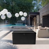 Gartenbox Kissenbox Auflagenbox - Cygnus 270 Liter, schwarz GRINDI - 11