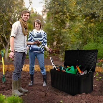 Gartenbox Kissenbox Auflagenbox - Cygnus 270 Liter, schwarz GRINDI - 12