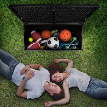 Gartenbox Kissenbox Auflagenbox - Cygnus 270 Liter, schwarz GRINDI - 14