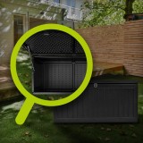 Gartenbox Kissenbox Auflagenbox - Cygnus 270 Liter, schwarz GRINDI - 10