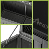 Gartenbox Kissenbox Auflagenbox - Cygnus 270 Liter, dunkelgrau GRINDI IN THE GARDEN - 7 Gartenbox Kissenbox Auflagenbox - Cygnus 270 Liter, dunkelgrau GRINDI IN THE GARDEN - 7