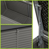 Gartenbox Kissenbox Auflagenbox - Columba 490 Liter - Dunkelgrau GRINDI IN THE GARDEN - 7