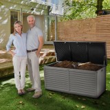 Gartenbox Kissenbox Auflagenbox - Columba 490 Liter - Dunkelgrau GRINDI IN THE GARDEN - 11