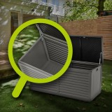 Gartenbox Kissenbox Auflagenbox - Columba 490 Liter - Dunkelgrau GRINDI IN THE GARDEN - 12