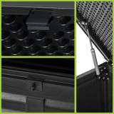 Gartentruhe 490L schwarz mit Sitzgelegenheit - Columba GRINDI IN THE GARDEN - 13