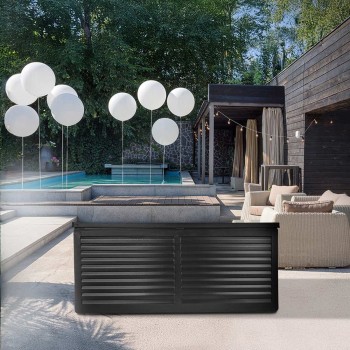 Gartentruhe 490L schwarz mit Sitzgelegenheit - Columba GRINDI IN THE GARDEN - 16