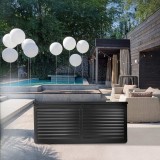 Gartentruhe 490L schwarz mit Sitzgelegenheit - Columba GRINDI IN THE GARDEN - 16