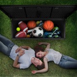 Gartentruhe 490L schwarz mit Sitzgelegenheit - Columba GRINDI IN THE GARDEN - 17