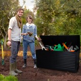 Gartentruhe 490L schwarz mit Sitzgelegenheit - Columba GRINDI IN THE GARDEN - 18