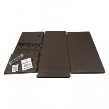 Gartenbox Gartentruhe 570L - braun mit Sitzgelegenheit - Rissa I GRINDI IN THE GARDEN - 17