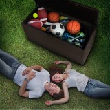 Gartenbox Gartentruhe 570L - braun mit Sitzgelegenheit - Rissa I GRINDI IN THE GARDEN - 14