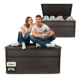 Gartenbox Kissenbox Auflagenbox - Rissa 870 liter, braun GRINDI - 2