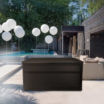 Gartenbox Kissenbox Auflagenbox - Rissa 870 liter, braun GRINDI - 12