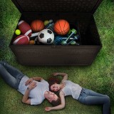 Gartenbox Kissenbox Auflagenbox - Rissa 870 liter, braun GRINDI - 16