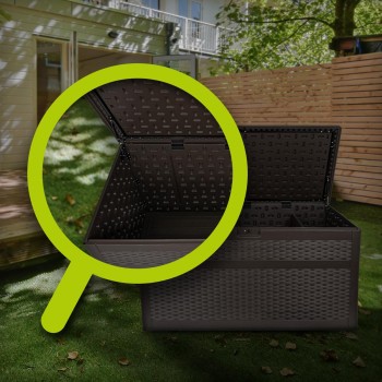 Gartenbox Kissenbox Auflagenbox - Rissa 870 liter, braun GRINDI - 13